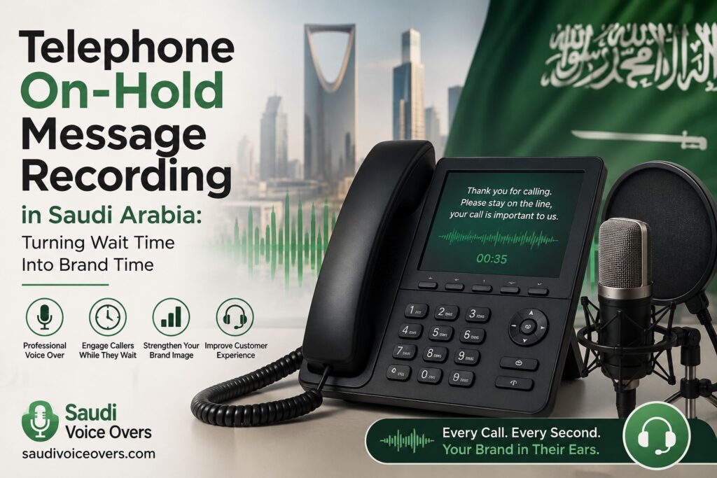 Telephone On-Hold Message Recording in Saudi Arabia